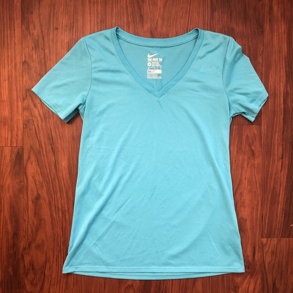 Light blue nike dri-fit tee